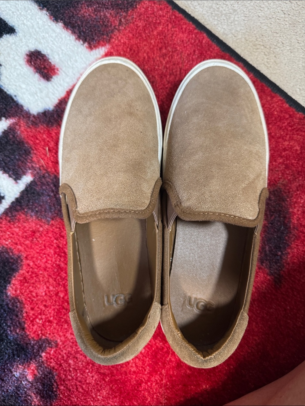 UGG Men's Slip-On Suede Loafers in Chestnut